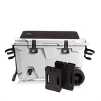 BrüTank 55-Quart Double Drink Holder Cooler Bundle | Ice White
