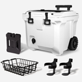 BrüTank 35-Quart Ultimate Day Trip Cooler Bundle | Ice White