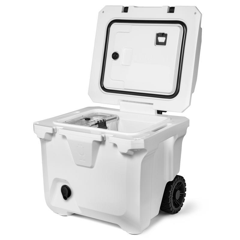BrüTank 35-Quart Rolling Cooler | Ice White