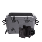 BrüTank 55-Quart Double Drink Holder Cooler Bundle | Charcoal