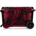 BrüTank 55-Quart Rolling Cooler | Red & Black Swirl