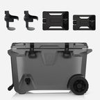 BrüTank 55-Quart Double Drink Holder Cooler Bundle | Charcoal